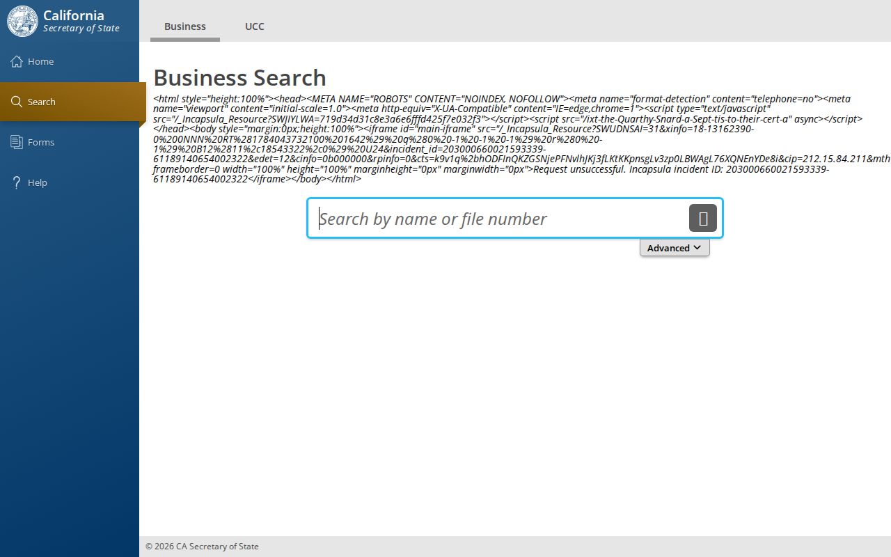 Murrieta people search through California business records