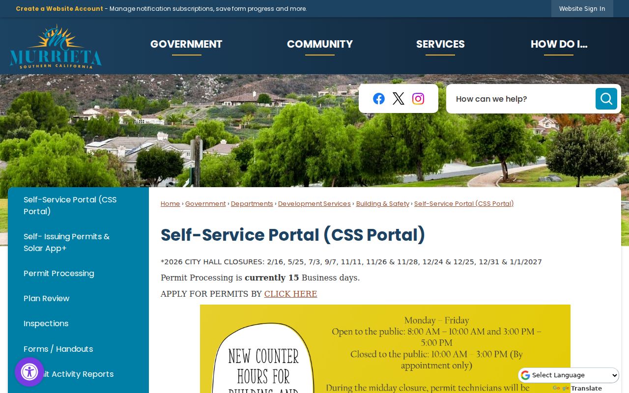 Murrieta people directories permit portal instructions